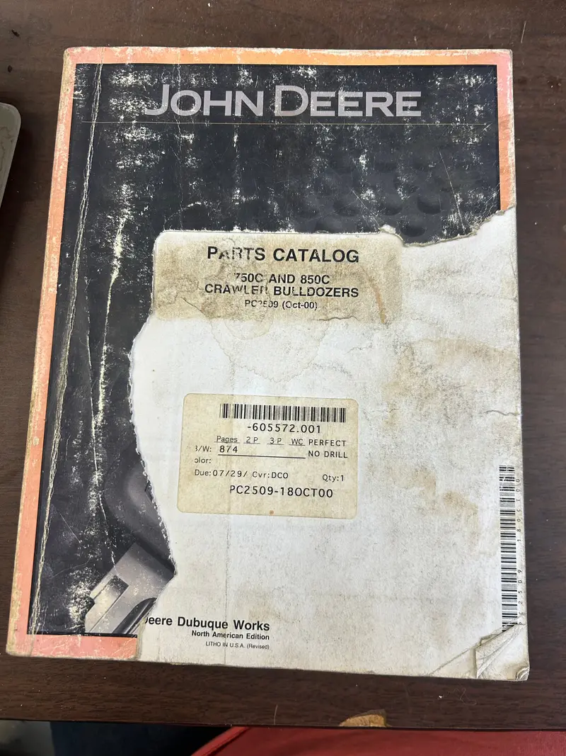 John Deere _ 750C & 850C Crawler Dozer _ Parts Catalog 1