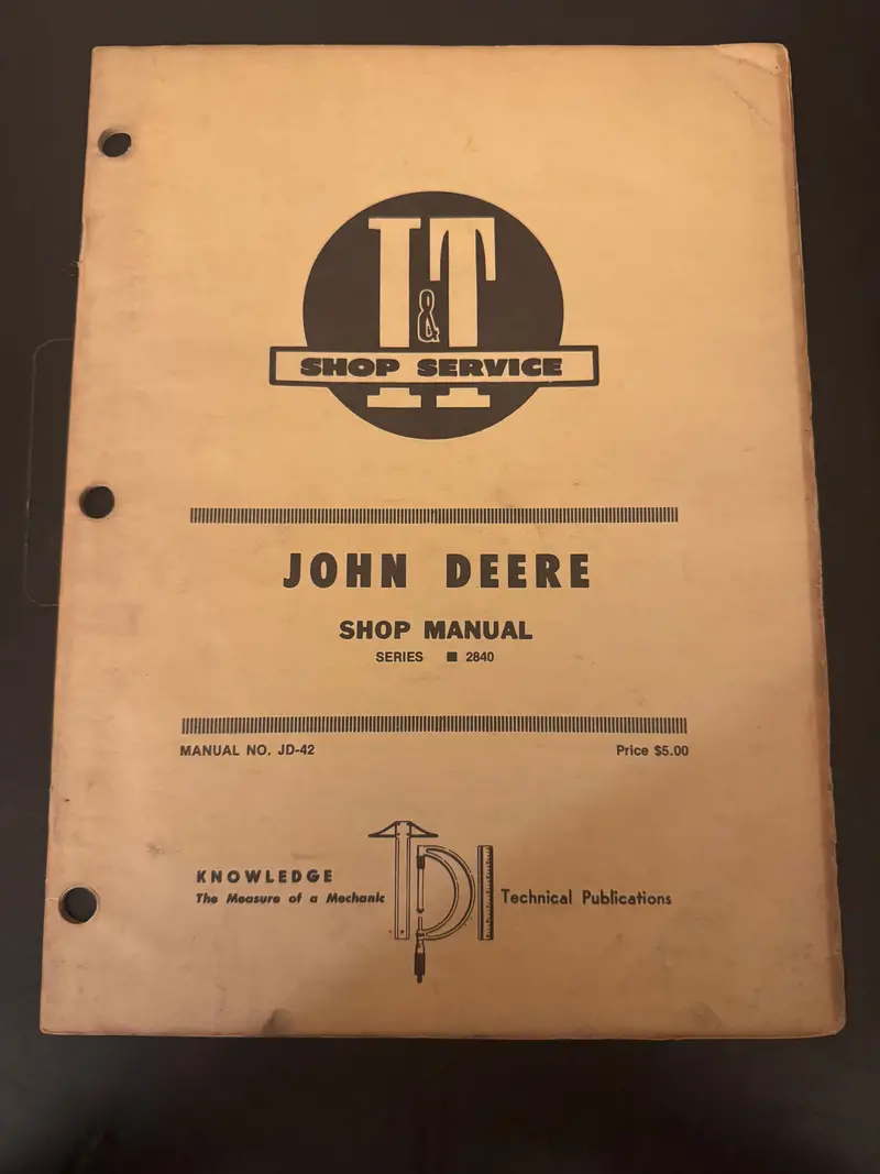 John Deere Series 2840 _ Jd-42 _ I&T Shop Manual 1