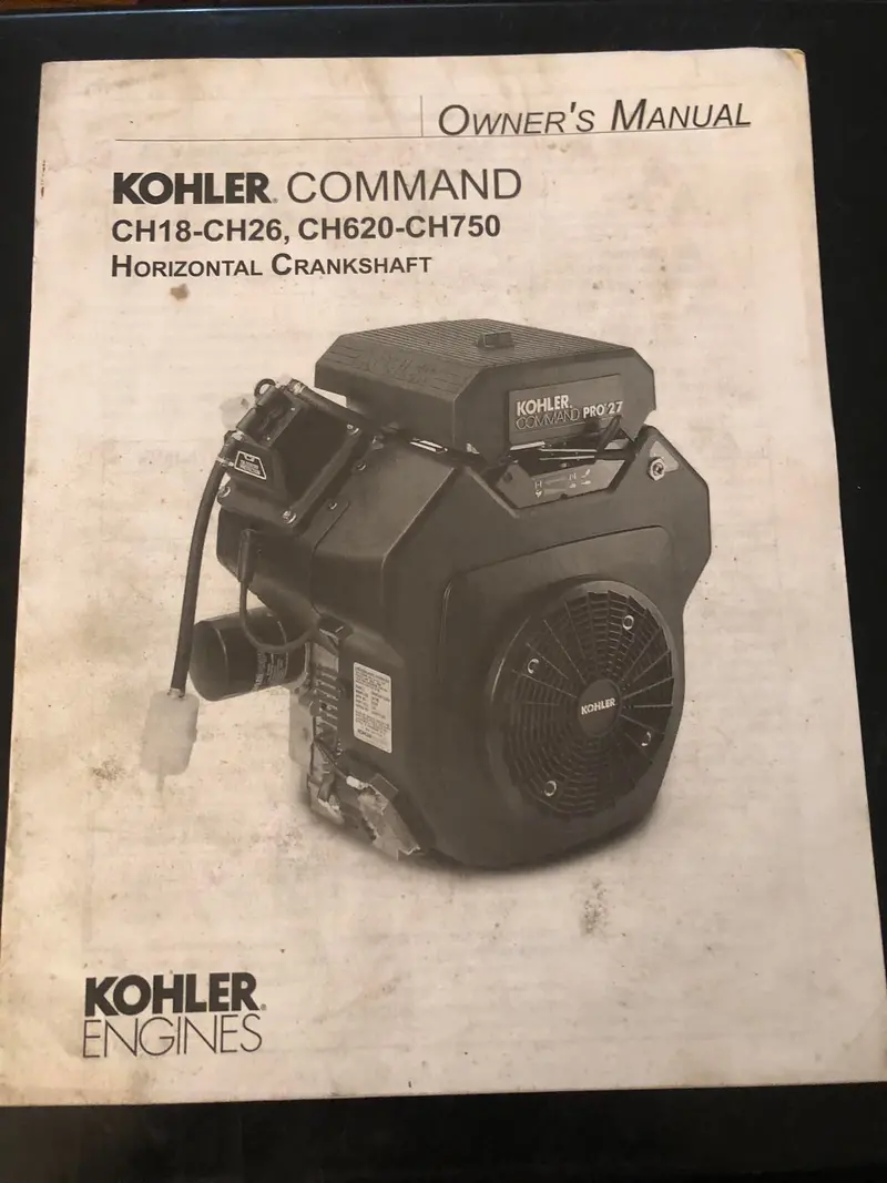Kohler Command Ch18-Ch26, Ch620-Ch750 Horizontal Crankshaft Owner’S Manual 1