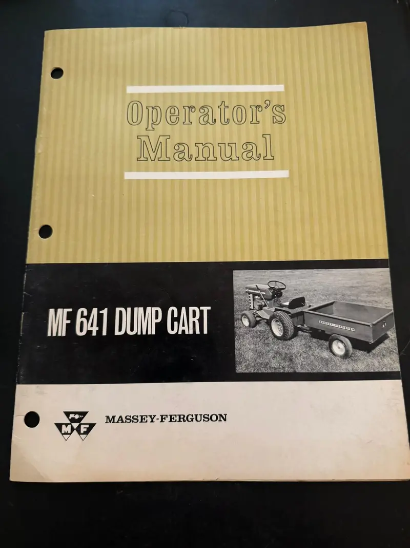 Massey _ Mf 641 Dump Cart _ Operator’S Manual 1