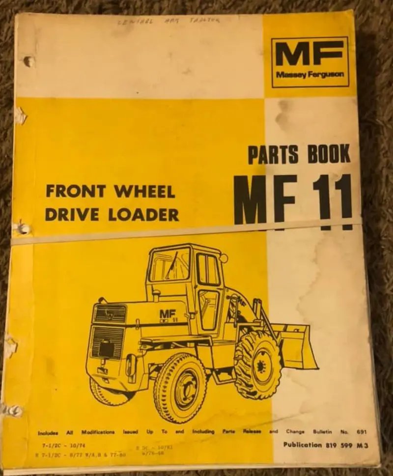Massey Ferguson _ Mf11 Front Wheel Drive Loader _ Manuals 1