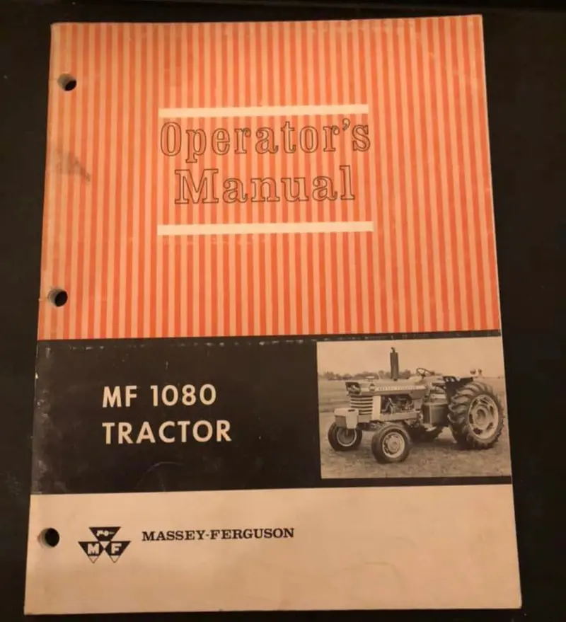 Massey Ferguson Mf 1080 Tractor __ Operator’S Manual 1