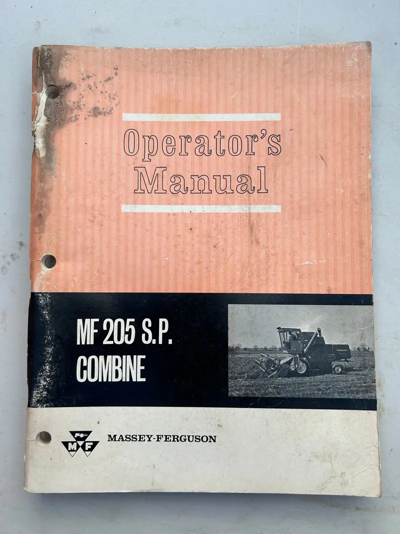 Massey Ferguson Mf 205 S.P. Combine 1