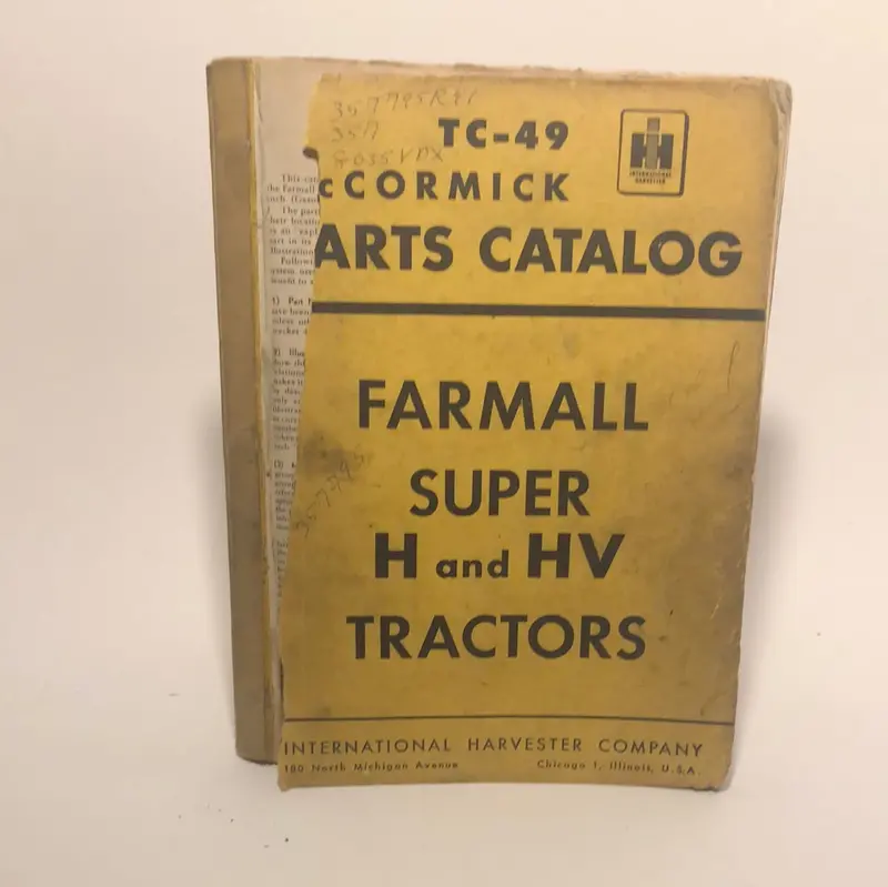 Mccormick Tc-49 Parts Catalog 1