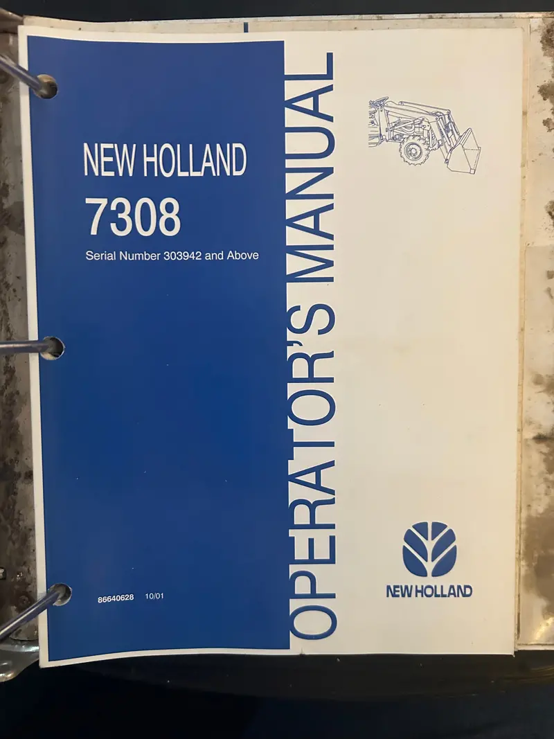 New Holland _ 7308 Serial Number 303942 & Up _ Operator’S Manual 1