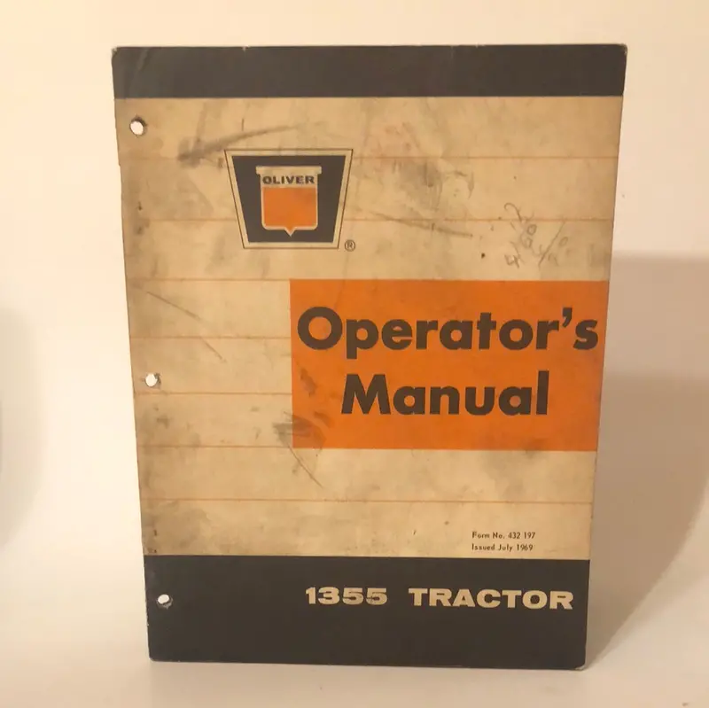 Oliver - 1355 Tractor - Operator's Manual 1