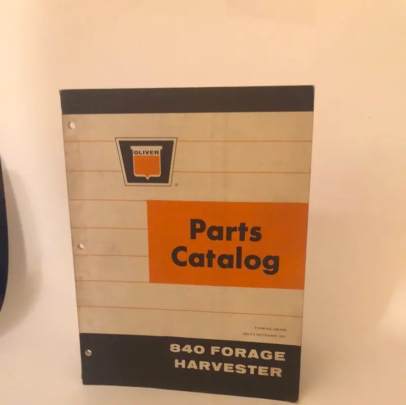 Oliver - 840 Forage Harvester - Parts Catalog 1