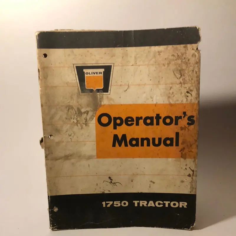 Oliver Operator's Manual 1750 Tractor 1