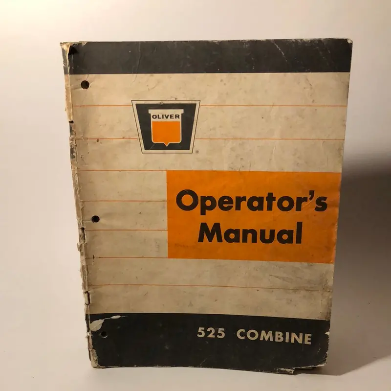 Oliver Operator's Manual 525 Combine 1
