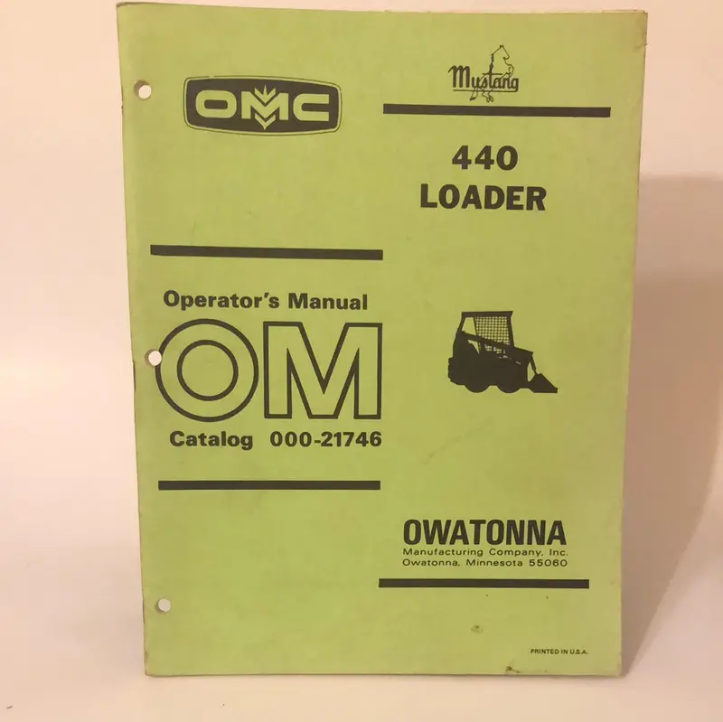 Omc 440 Loader - Operator's Manual 1