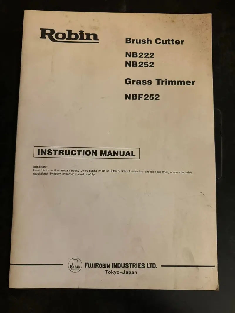 Robin _ Brush Cutter & Grass Trimmer _ Intruction Manual 1
