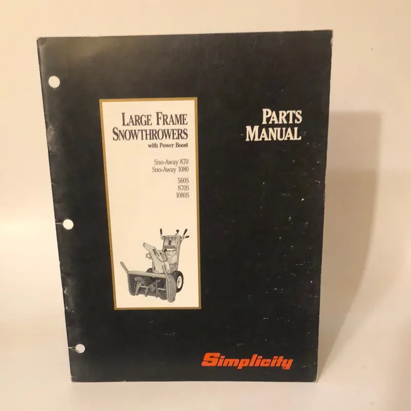 Simplicity _ Large Frame Snowthrowers _ Parts Manual 1