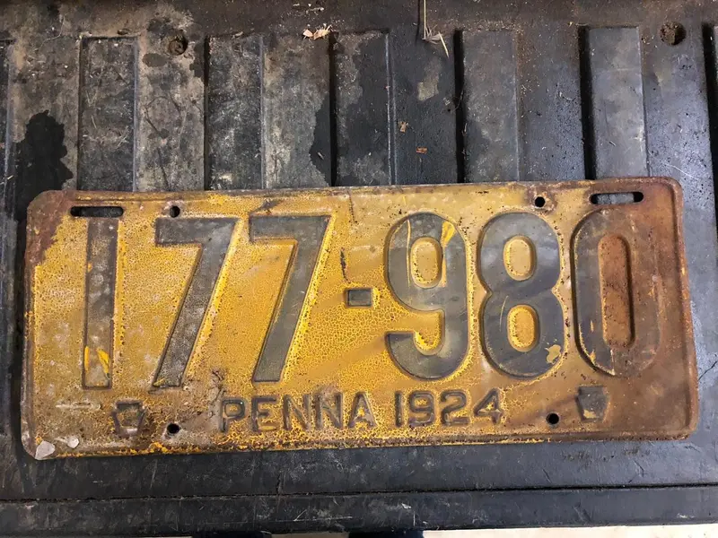 Vintage License Plates _ Pennsylvania 1923 & 1924 1