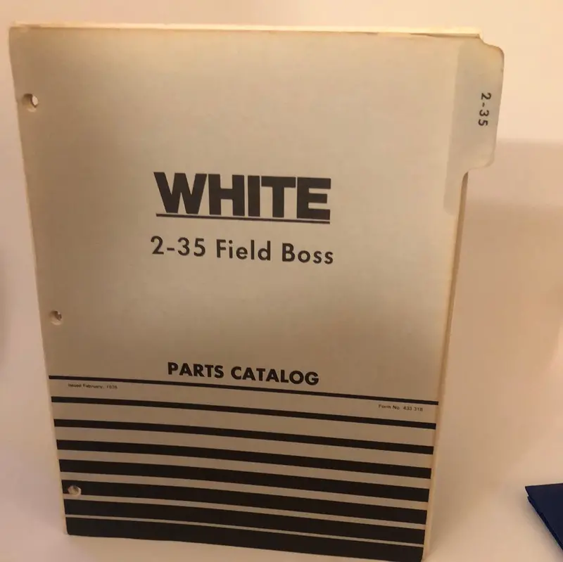 White 2-35 Field Boss - Parts Catalog 1