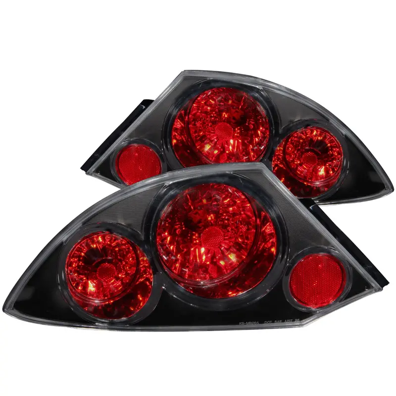 Anzo Usa 221081 Dual Tail Light Assembly – Clear Lens, Black Housing, Sold As Pair 1