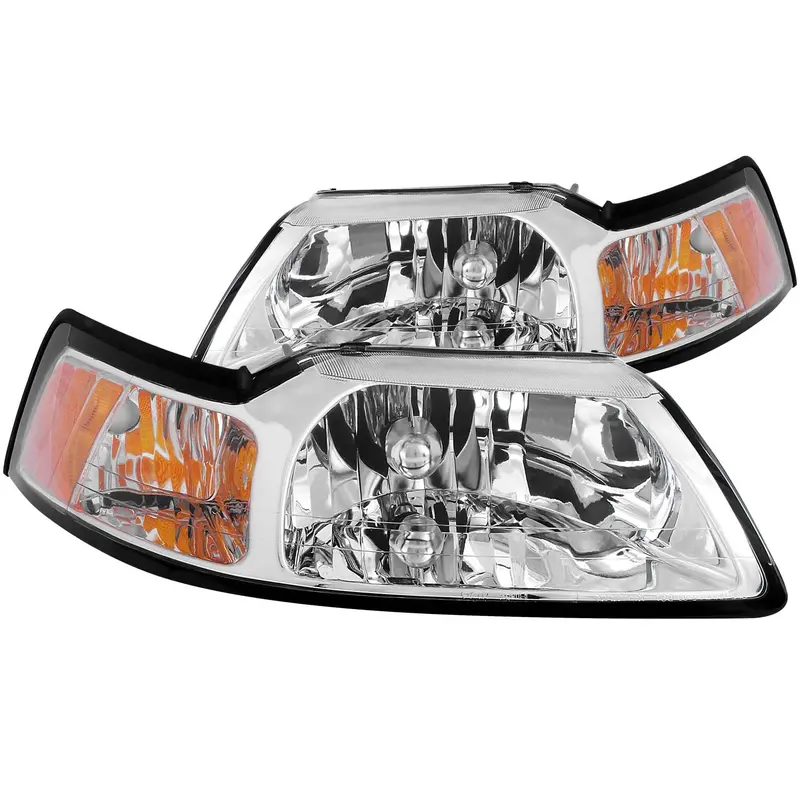 Anzo Usa Crystal Headlight Set – Clear Lens & Chrome Housing (121041) 1