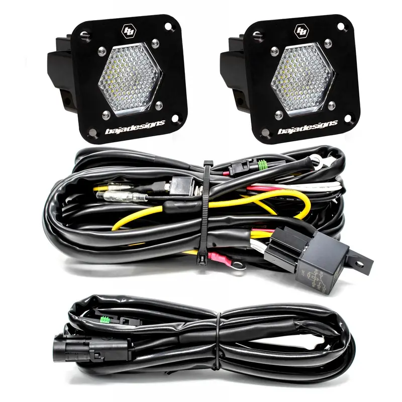 Baja Designs 387809 S1 Led Light Pods – Work/Scene Dual-Mode Flush-Mount Backup Kit (Pair) 1