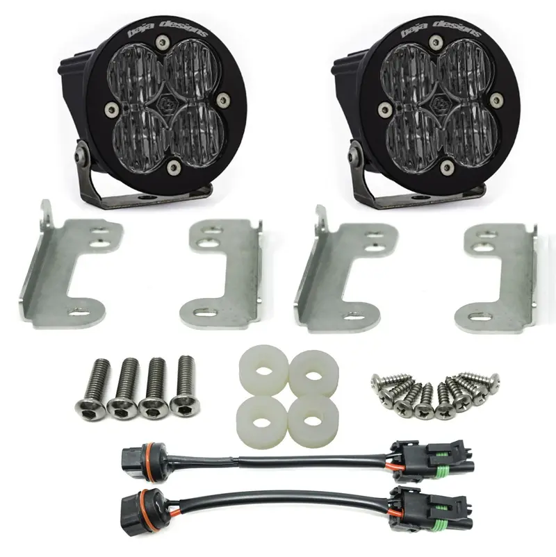 Baja Designs Jeep Jl Fog Pocket Lighting Kit – Squadron Clear Lens, Sae-Compliant (447635) 1