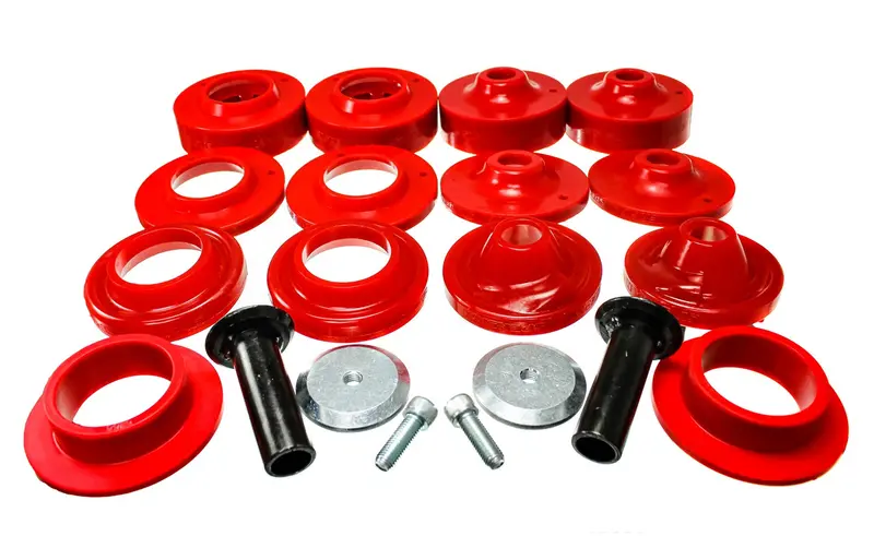 Energy Suspension 2.6116R Coil Spring Spacer Lift Set; Red; 2 In. Lift; 1