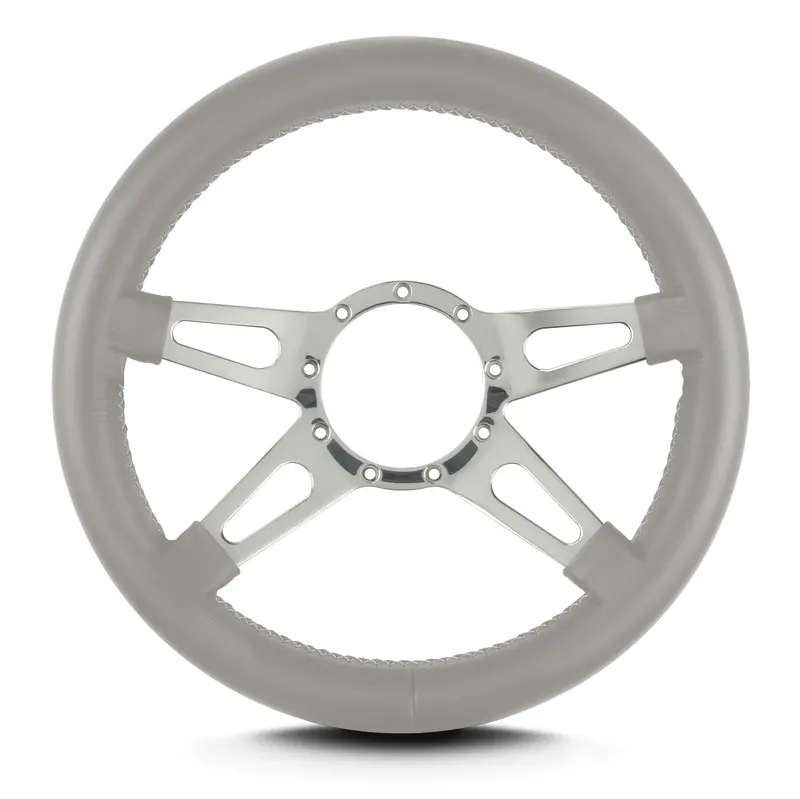 Lokar 95407 Lecarra Mark 9 Supreme Steering Wheel – Classic Chrome Design 1