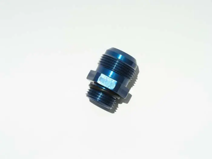 Meziere Wp12016B -12An O-Ring To -16An Flare Adapter Fitting – Blue Anodized 1