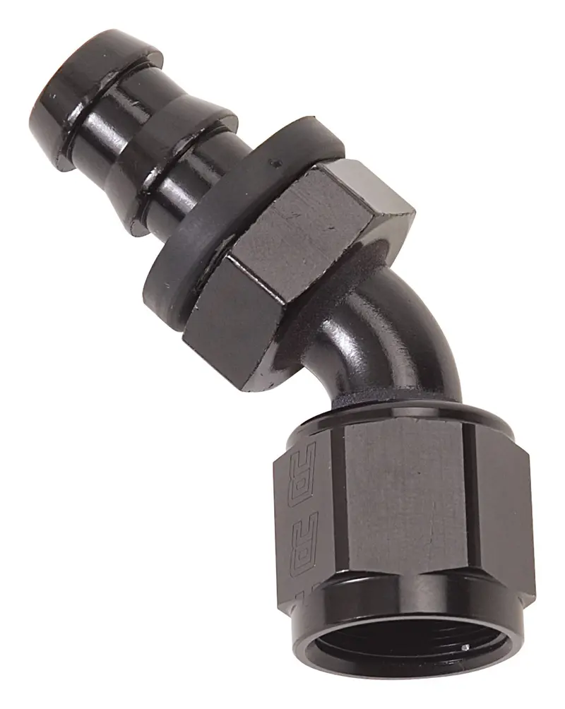 Russell 624073 Twist-Lok Hose End 45 Deg. End; Black; -04An; 1