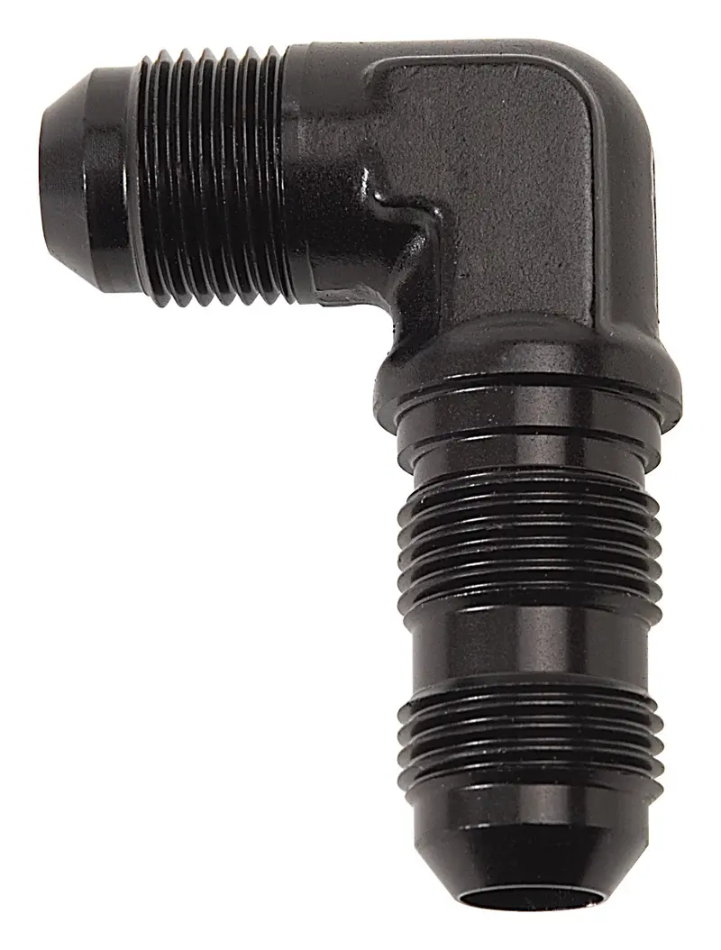 Russell 661263 -8An 90-Degree Flare Bulkhead Adapter – Black Anodized 1