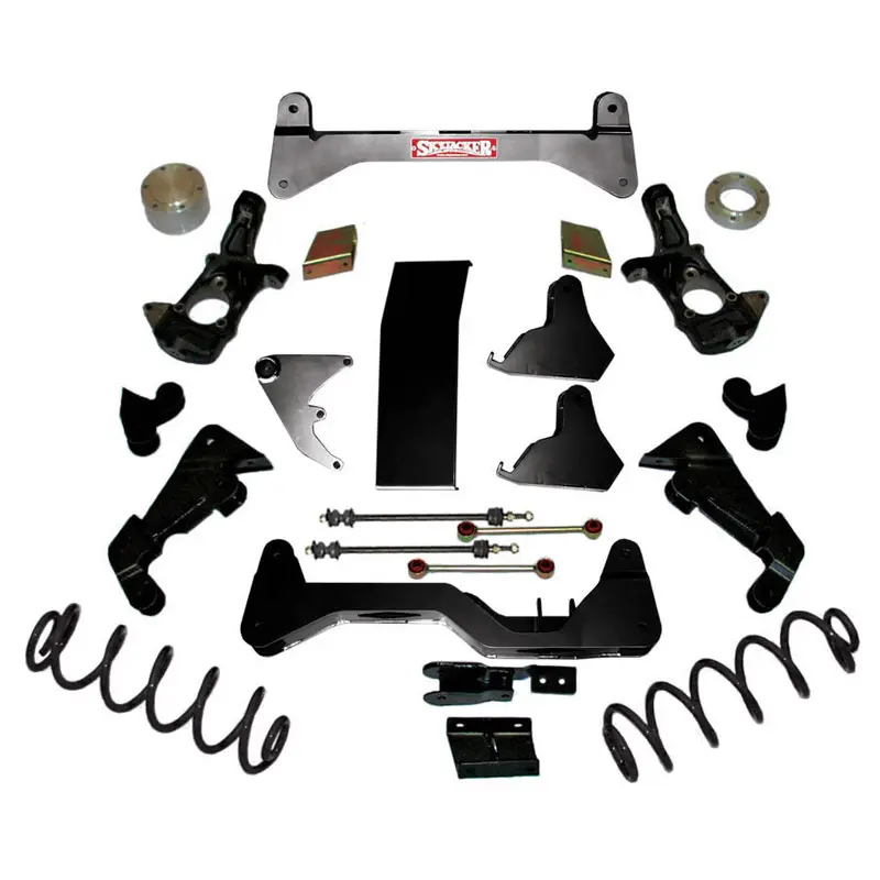 Skyjacker C9631K 6-Inch Lift Kit – Full System For 2000–2006 Tahoe/Yukon/Avalanche 1500 (Includes Knuckles, Skid Plate, Torsion Drop Brackets, Coils) 1