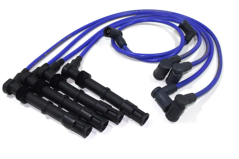 Taylor Cable 87682 Thundervolt 8.2Mm Ignition Wire Set – Blue, Oe-Spec Spark Plug Boots, 9.5-Inch Length 1