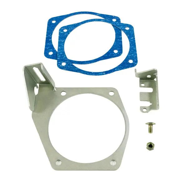 Top Street Performance 81013Sl Lsx Throttle Cable Bracket – Gm 4-Bolt Silver Velocity Style 1